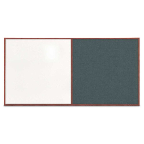 Enclosed Corkboard, 3 Door, 96"x48", 4" Fra, UV3413-BLACK-CLOUD